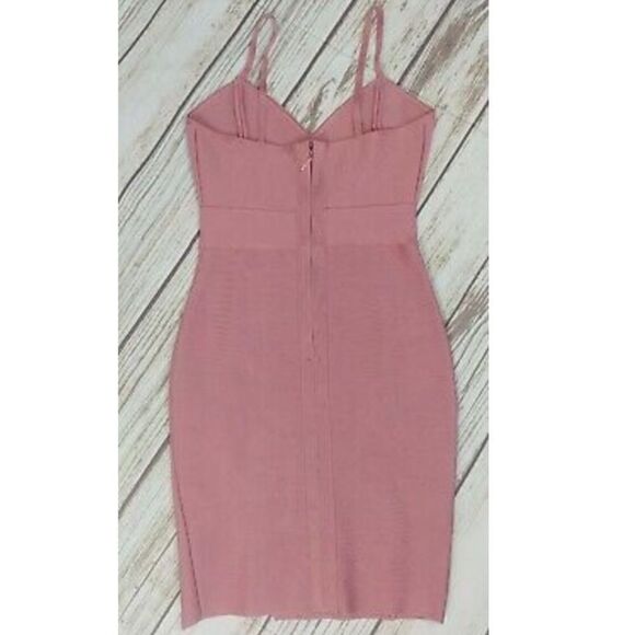 Dress Sweet Thigh Slit Spaghetti Strap Open Back - Picture 3 of 3